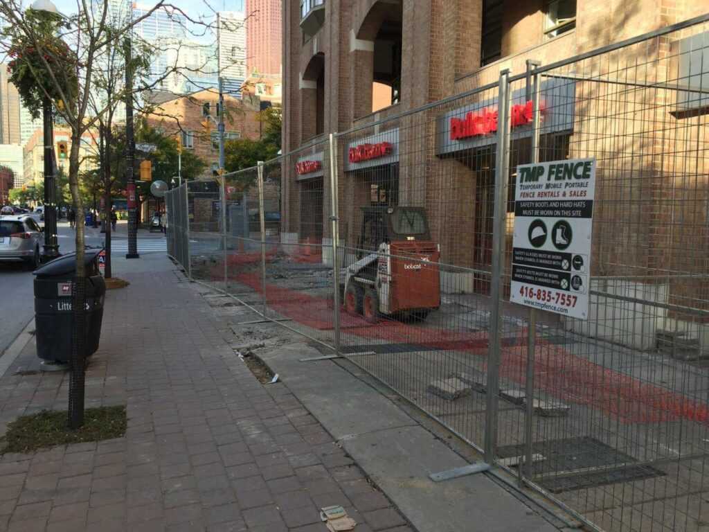 temporary construction fence