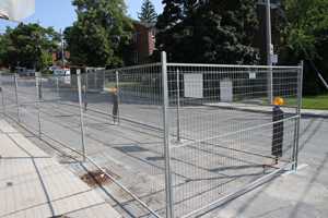 Temporary fence installation